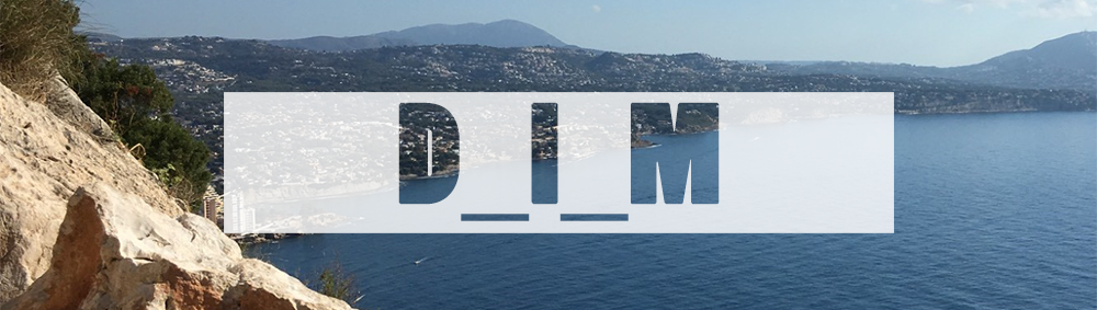 D_I_M logo on spain background